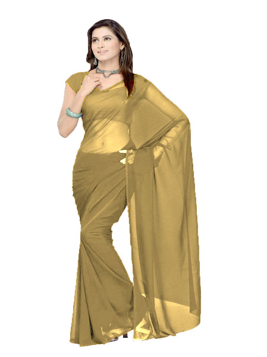 Premium Chiffon Saree Women Party Wear Wedding Designer Ethnic Indian Sari C26