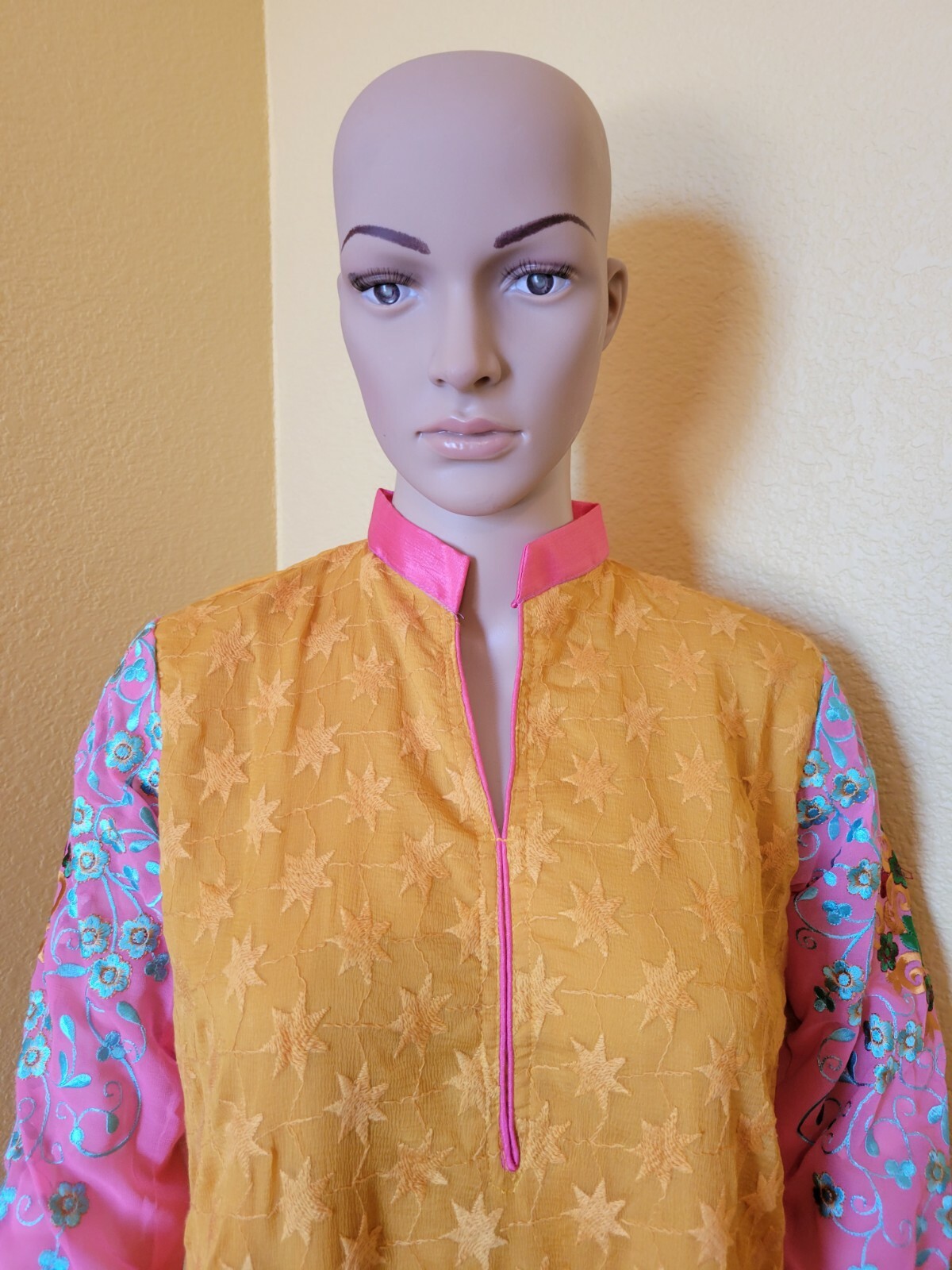 Designer georgette full Embroidery Work Churidar Salwar Kameez, bust 40 in