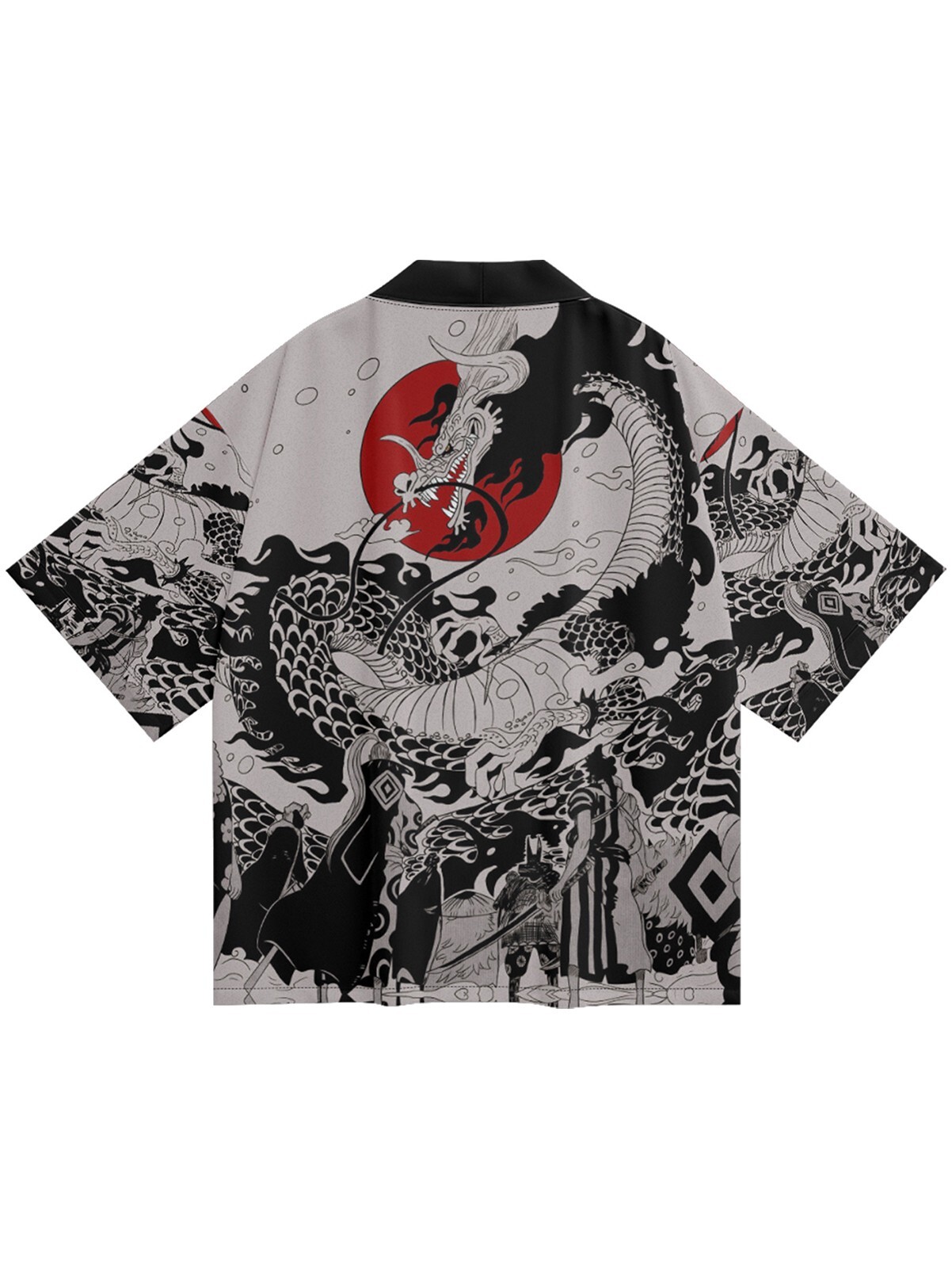 Niepce Unisex Japanese Graphic Lightweight Kimono Cardigan Shirt Tops