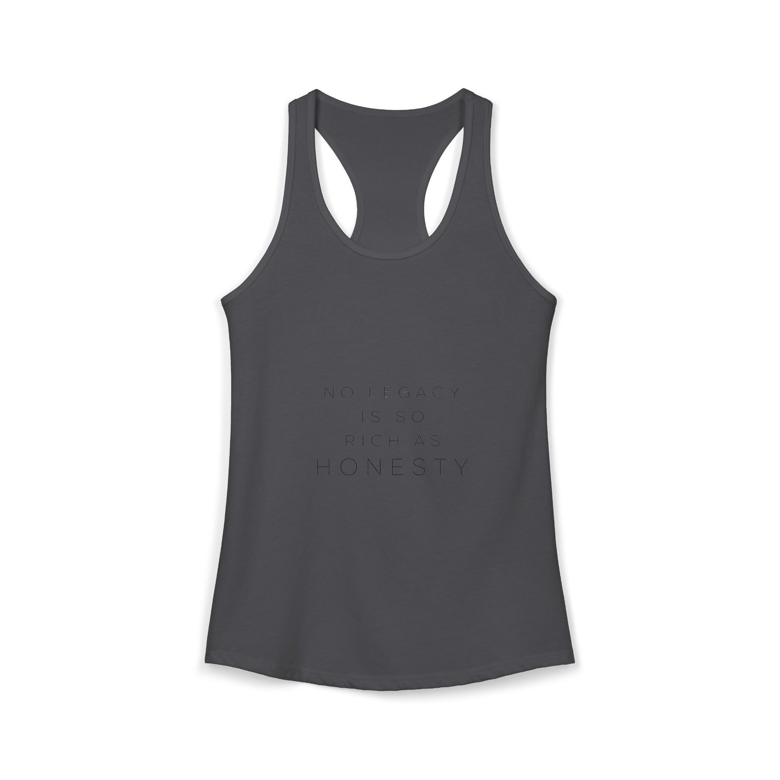 Womens No Legacy Racerback Tank Modern Vision Made in USA