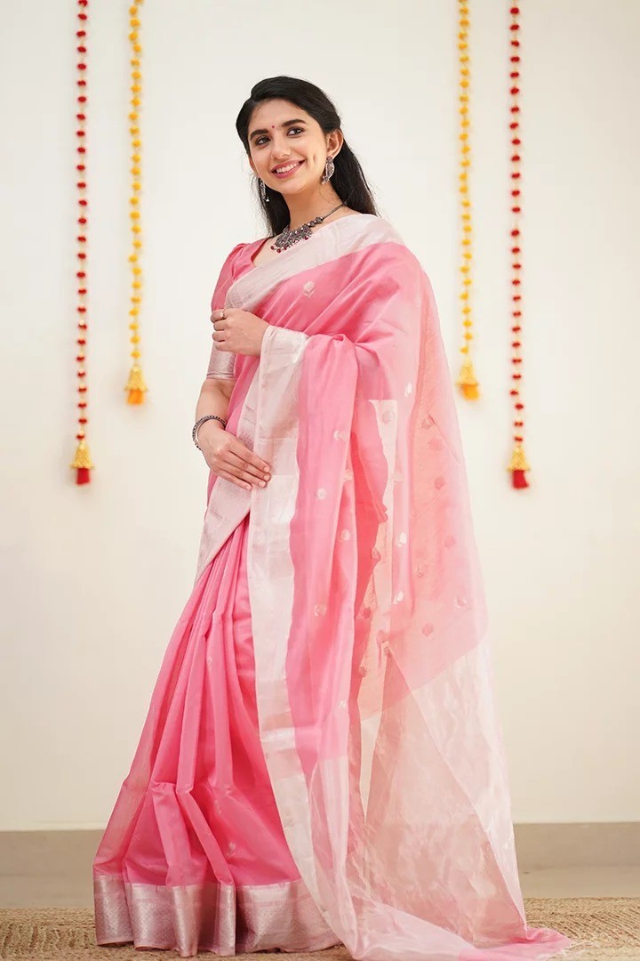 Soft Cotton Women’s Saree Lightweight Breathable Summer Daily Wear Ethnic Saree