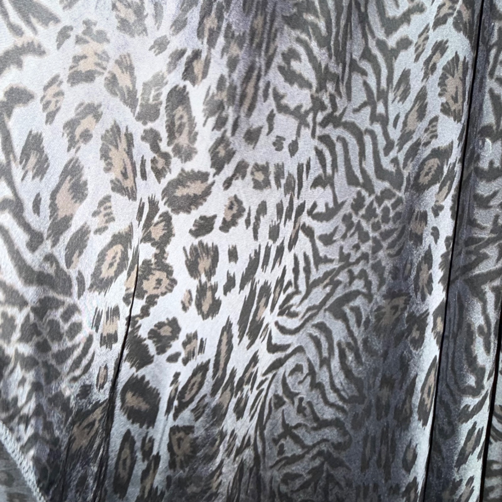 Gigi Moda Amalfi Silk Blend Leopard Print Sheer Duster Kimono Cardigan Size OS