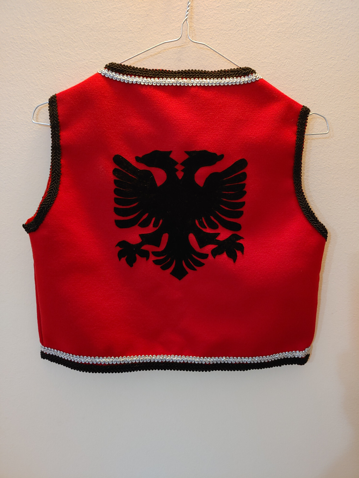 Boys Age: 3-4 Albanian Eagle Flag Xhamadan Jelek. Handmade Traditional Folk Coat