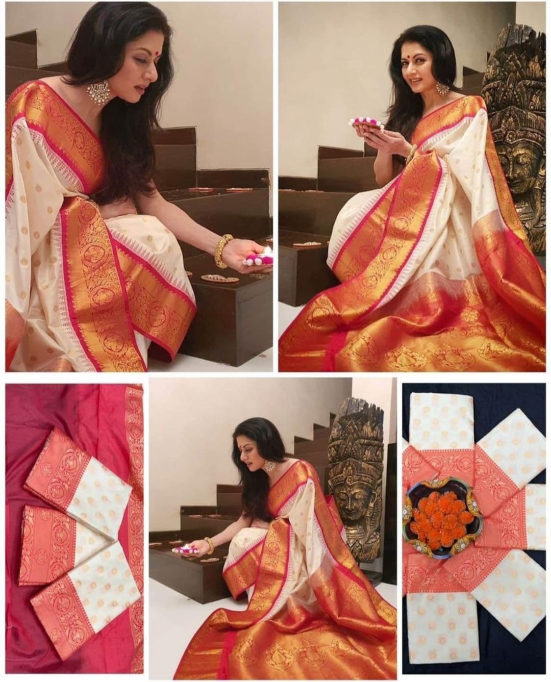 Ethnic Sari Pakistani Designer Wear Bollywood Saree Blouse Women’s Indian Style