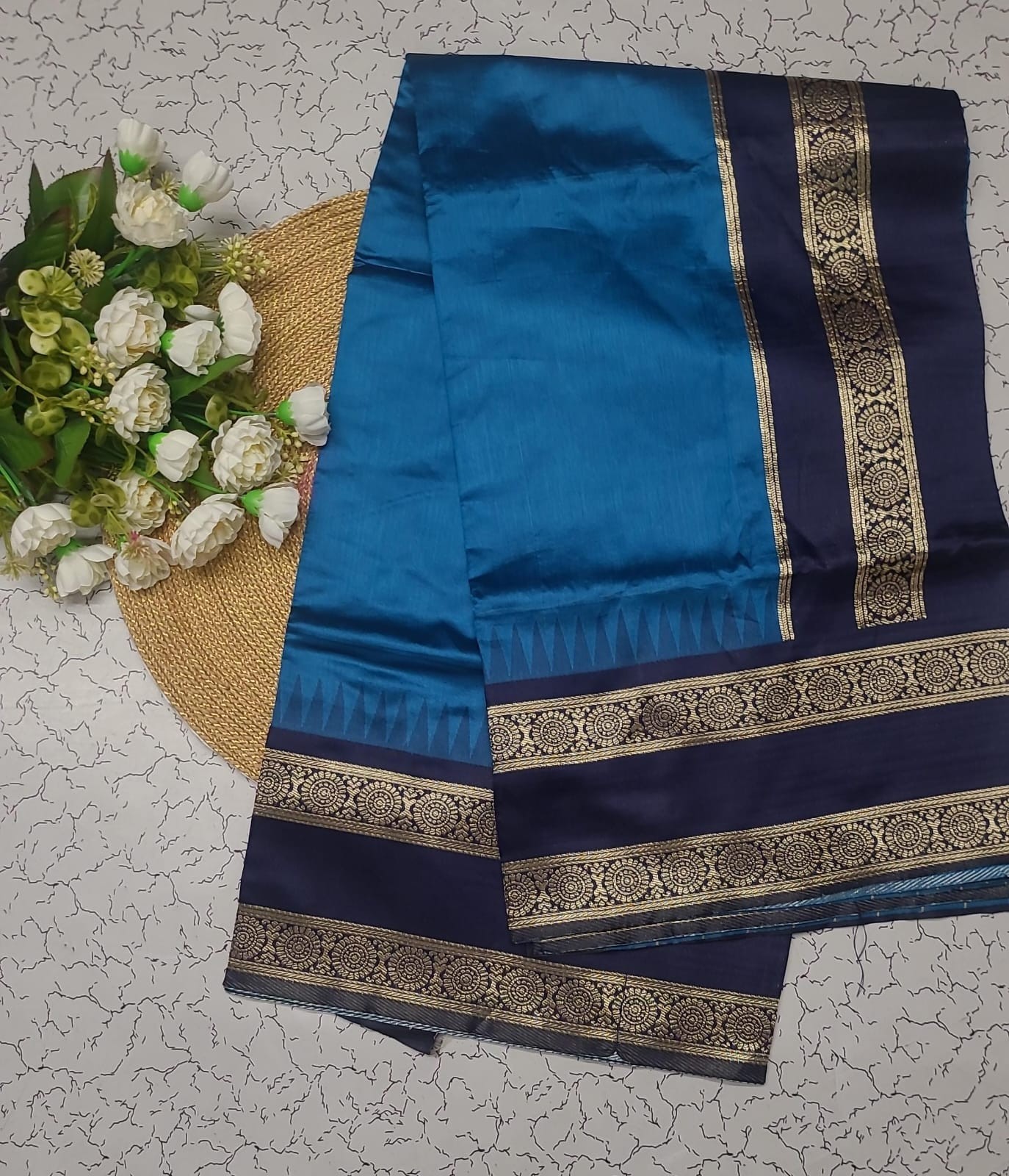Indian Cotton Silk Saree With Unstitched Blouse Piece Festive Party Wear Sari