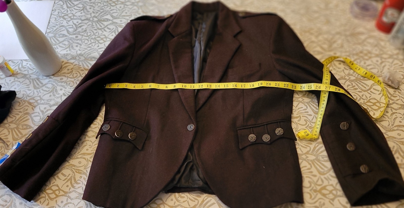 Men’s Chocolate Brown Daywear Kilt Jacket & Vest Set