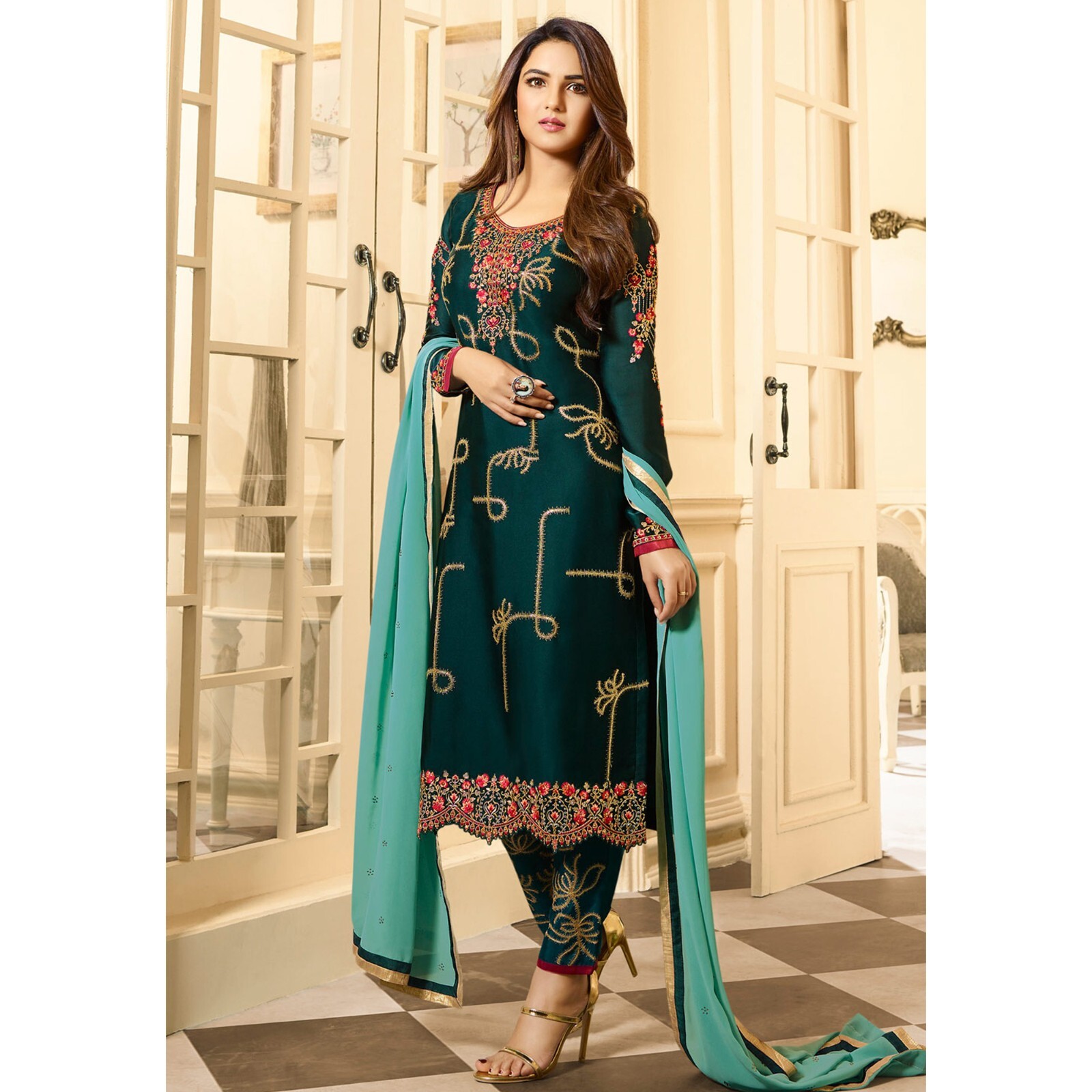 Bollywood Style Party Wear Pakistani Indian Designer Shalwar Kameez Pant Suits