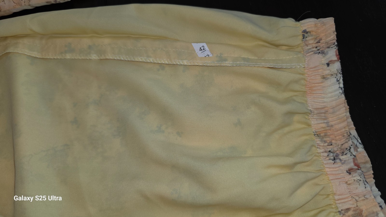 BNWT Chiffon Silk Anarkali Pant Suit 3pc Pastel Yellow Haldi Medium Size Dress