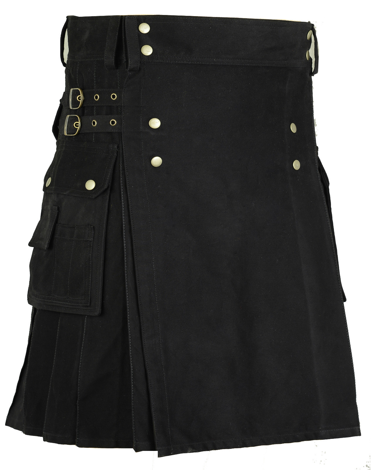 Cotton Kilt Scottish Deluxe Army Tartan Goth Outdoor Utility Highland Skirt