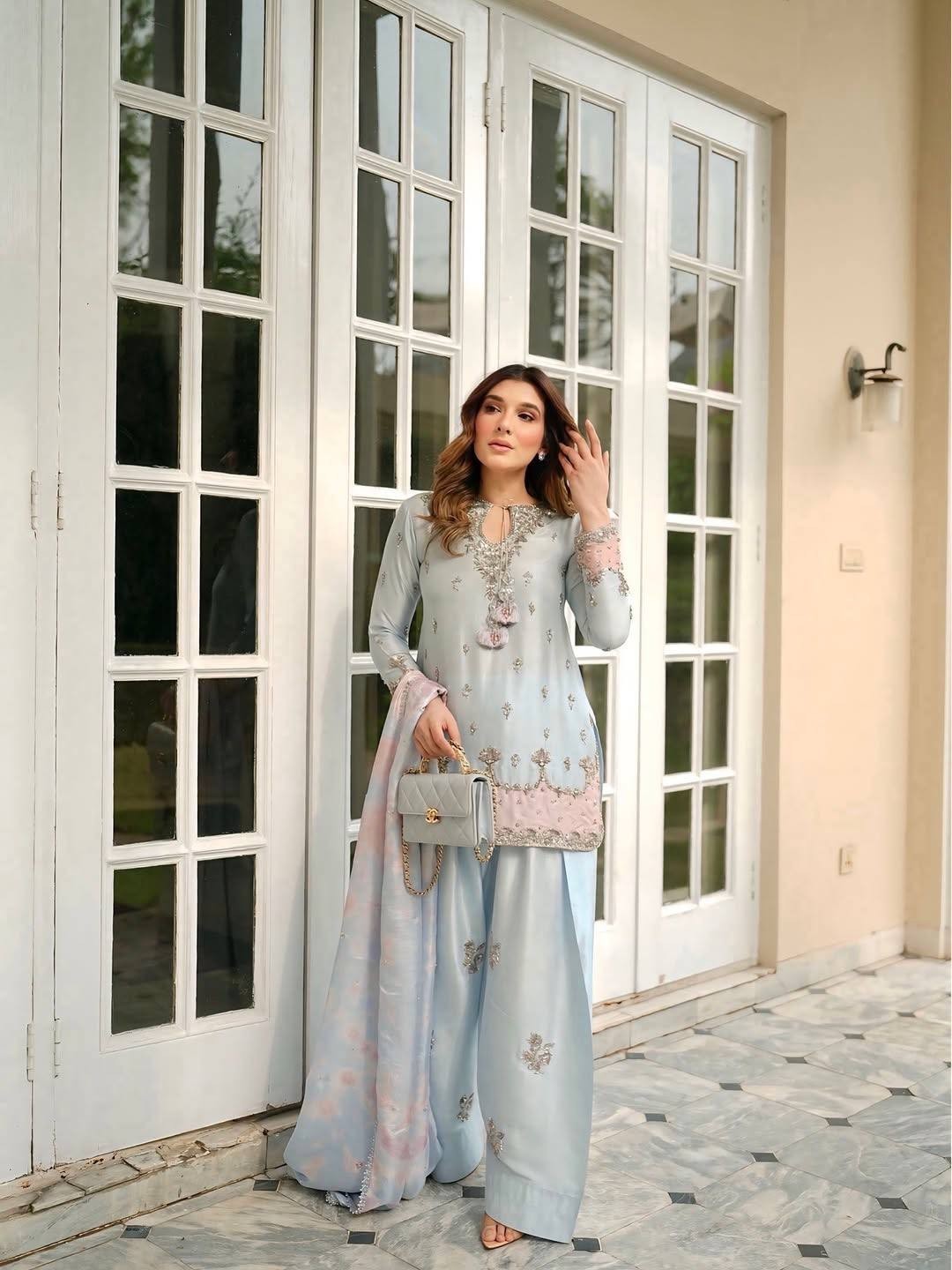 Stylish Designer Japan Satin Silk Salwar Kameez With Dupatta For Women