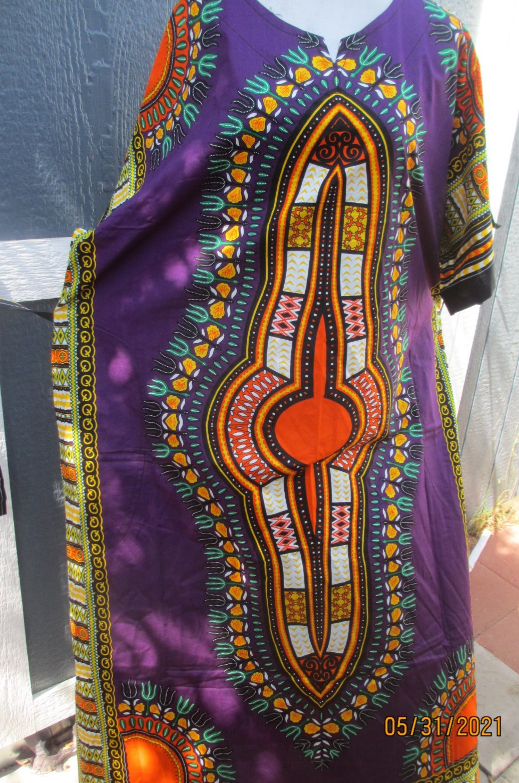 New Dashiki African Women Traditional Dress long caftan XL Size58
