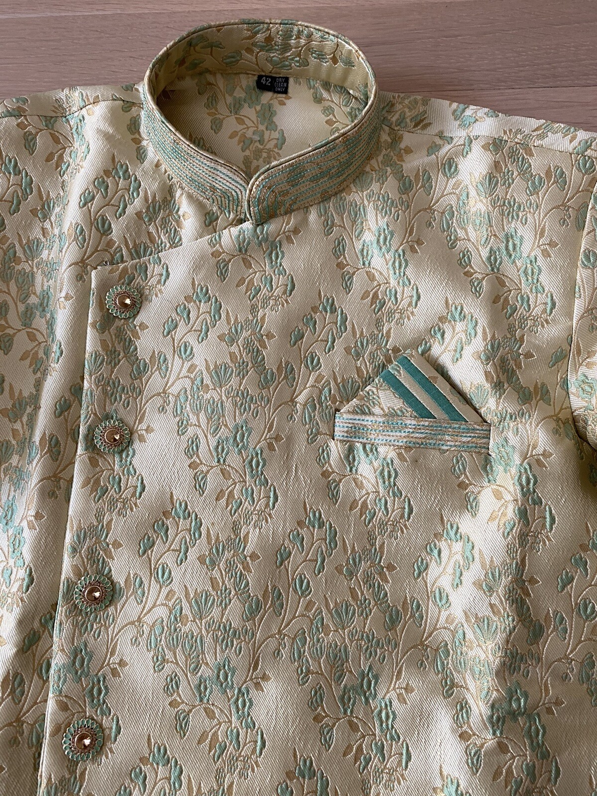 Indian wedding jacket and pants for men Anarkali/Lehenga Style Size 42