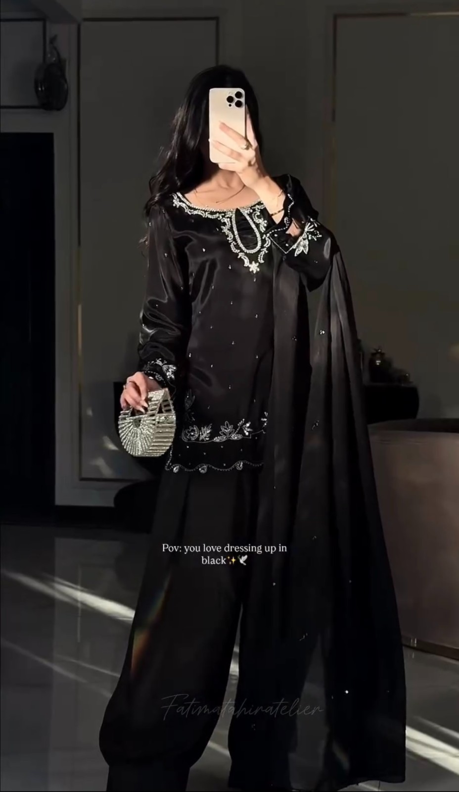 Women Readymade Natural Satin Farshi Palazzo Pakistani Party Wear Suit