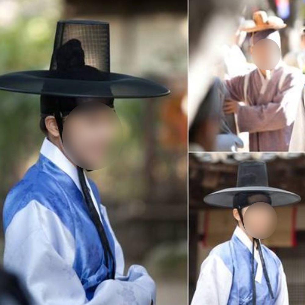 Traditional Korean hat GAT Joseon Dynasty costume for adult men saja boys