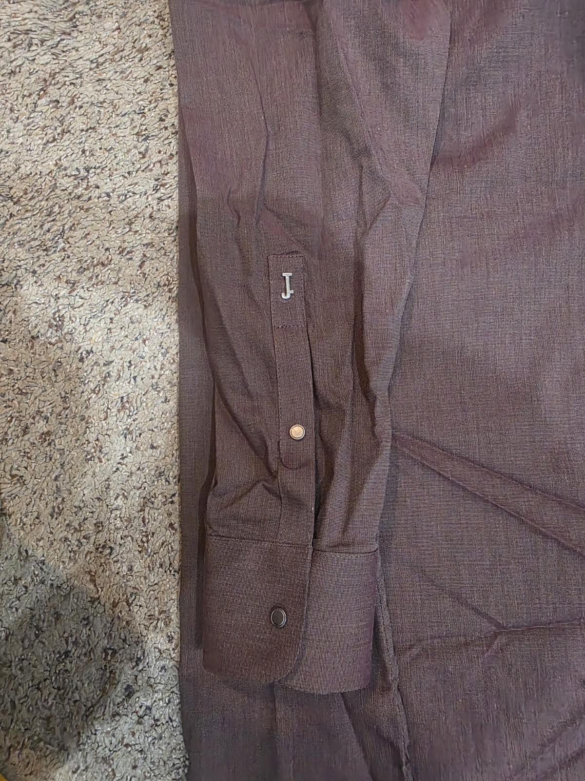 J. Junaid Jamshed Men’s Kameez Shalwar Suit Brown Size S Small Casual