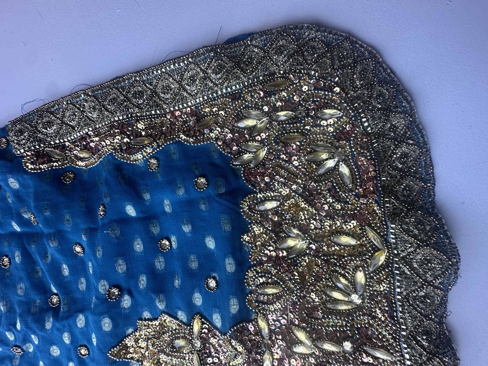 Tunic/Kurti Embellished Ocean Blue Size S/M