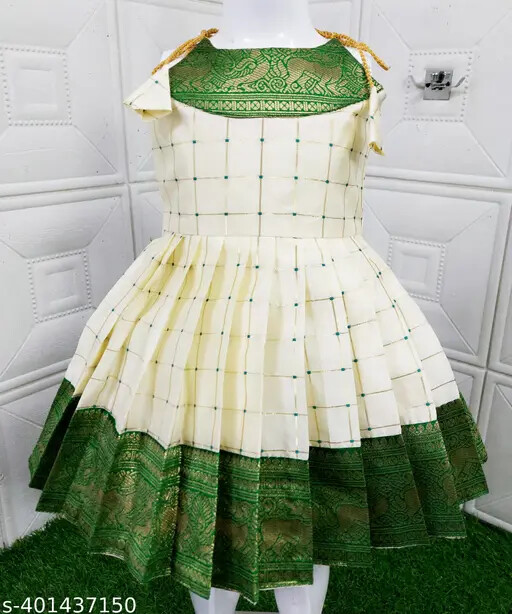 South indian frock Pattu Style Frock for girls Girls kurti
