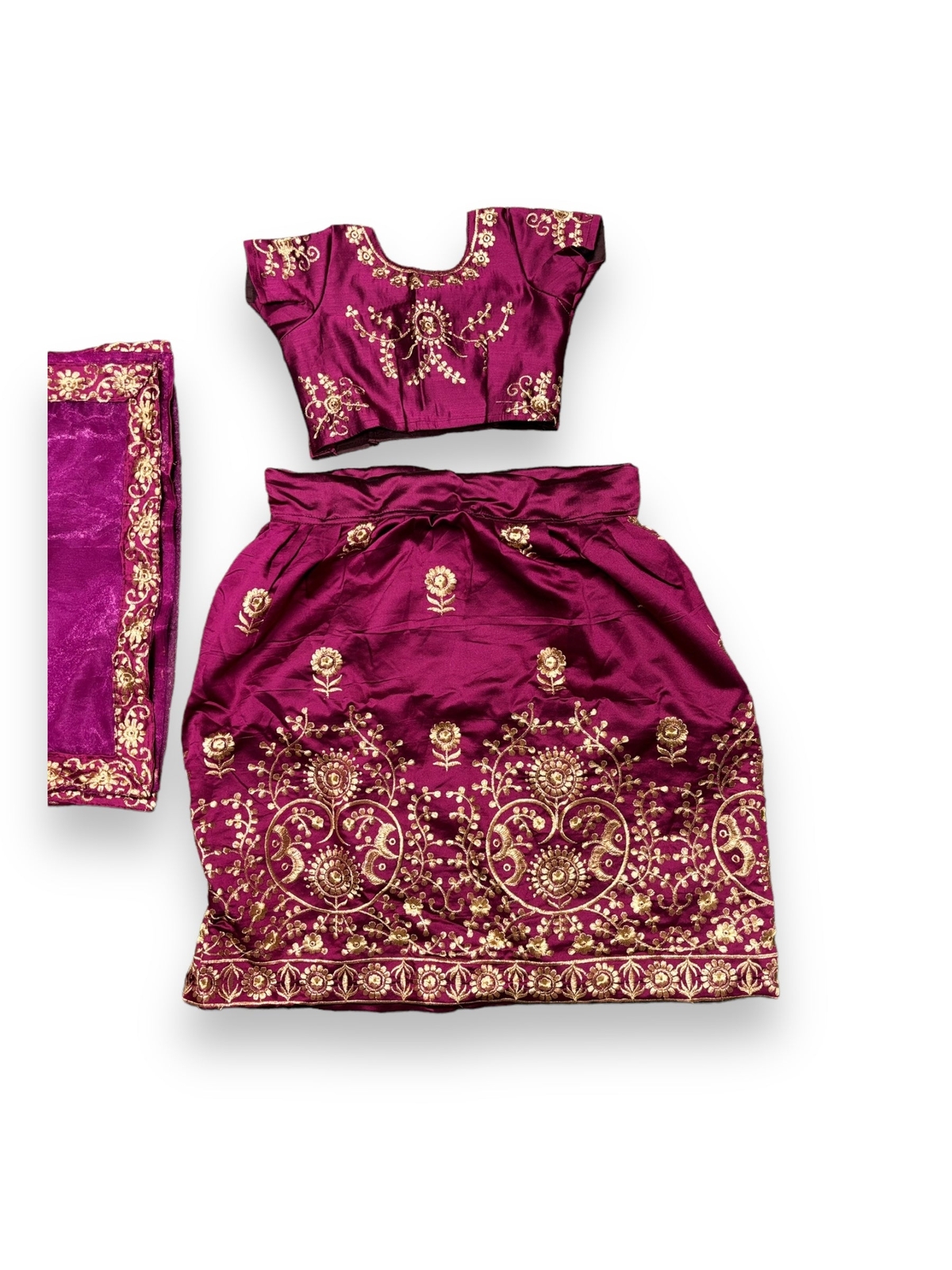 Adorable Little Girls’ Traditional Lehenga Set – 004