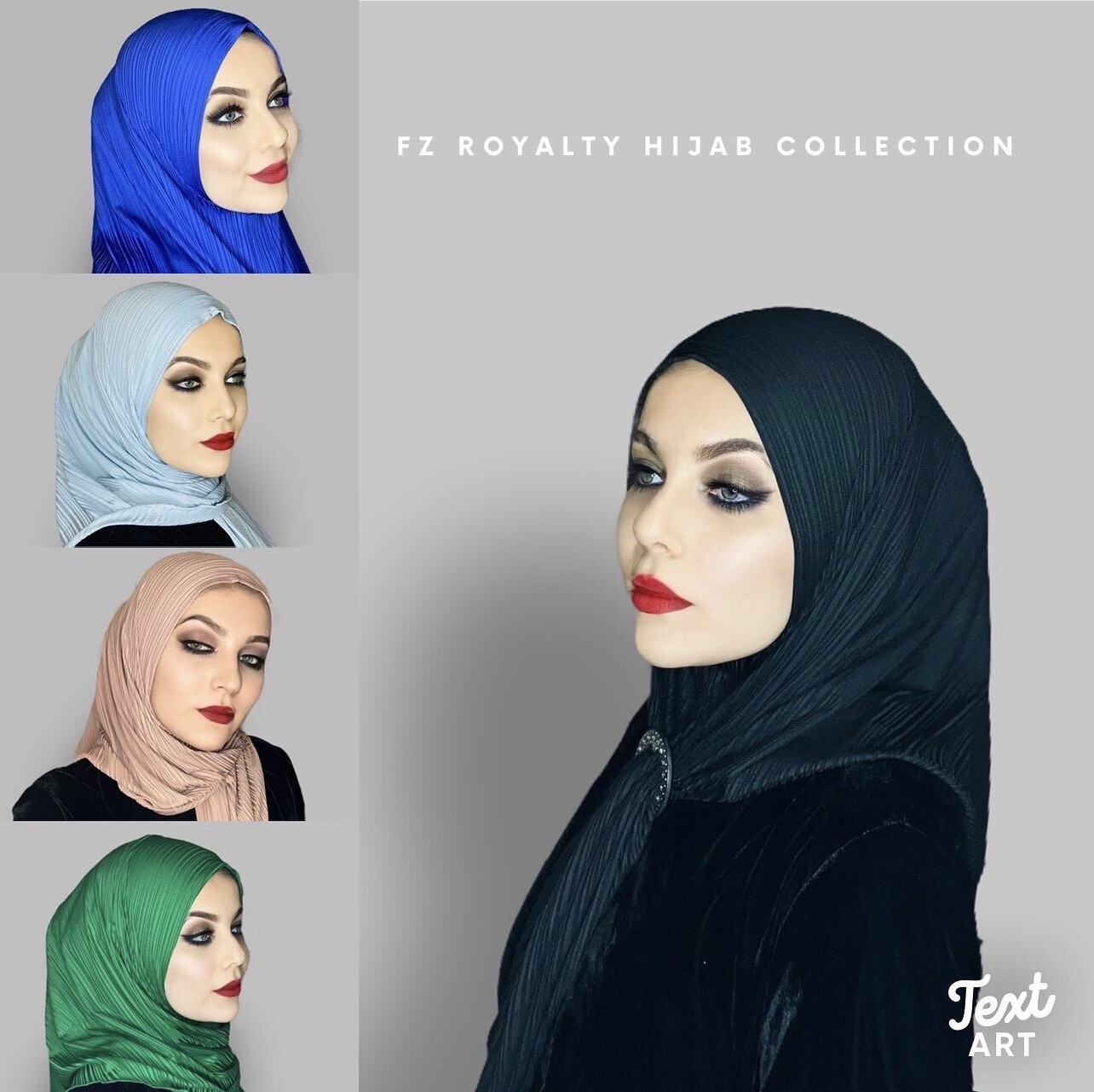 Blue Color Cotton Instant Slip on Ready to wear Hijab Scarf Headscarf Wrap