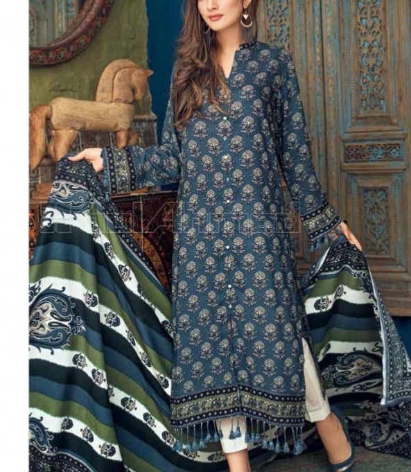New Gul Ahmed Winter Linen SALWAR KAMEEZ 2 PIECE SUIT