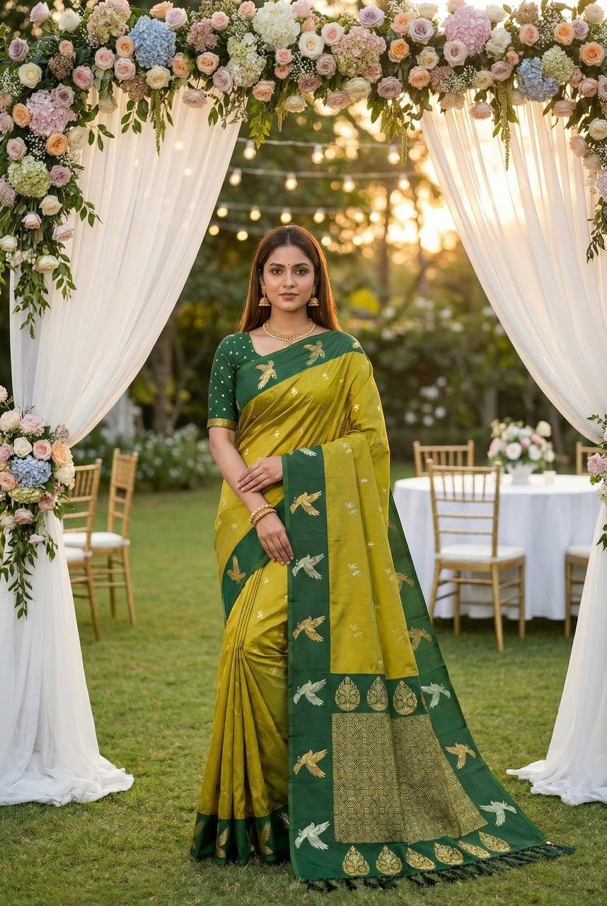 Sari Designer Indian Saree Wedding Festival Bollywood Party Wear Contemporary
