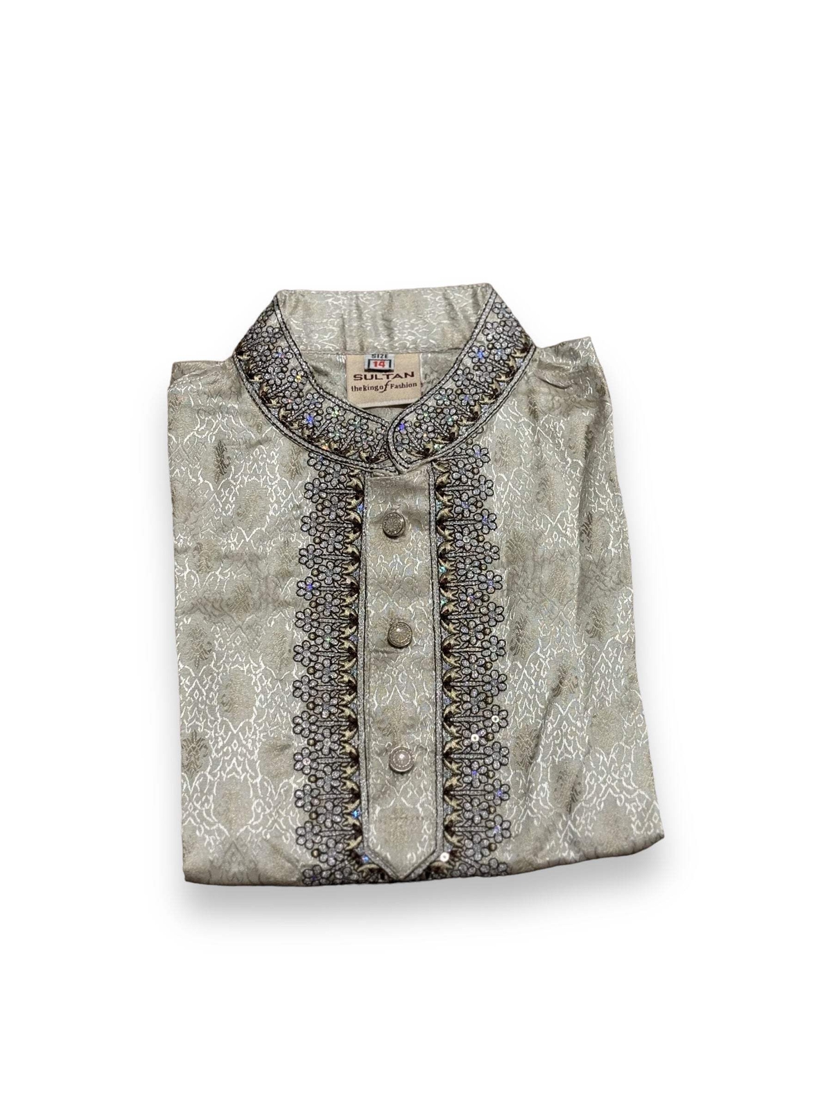 Traditional- Boys Embroidery Work Cotton Kurta