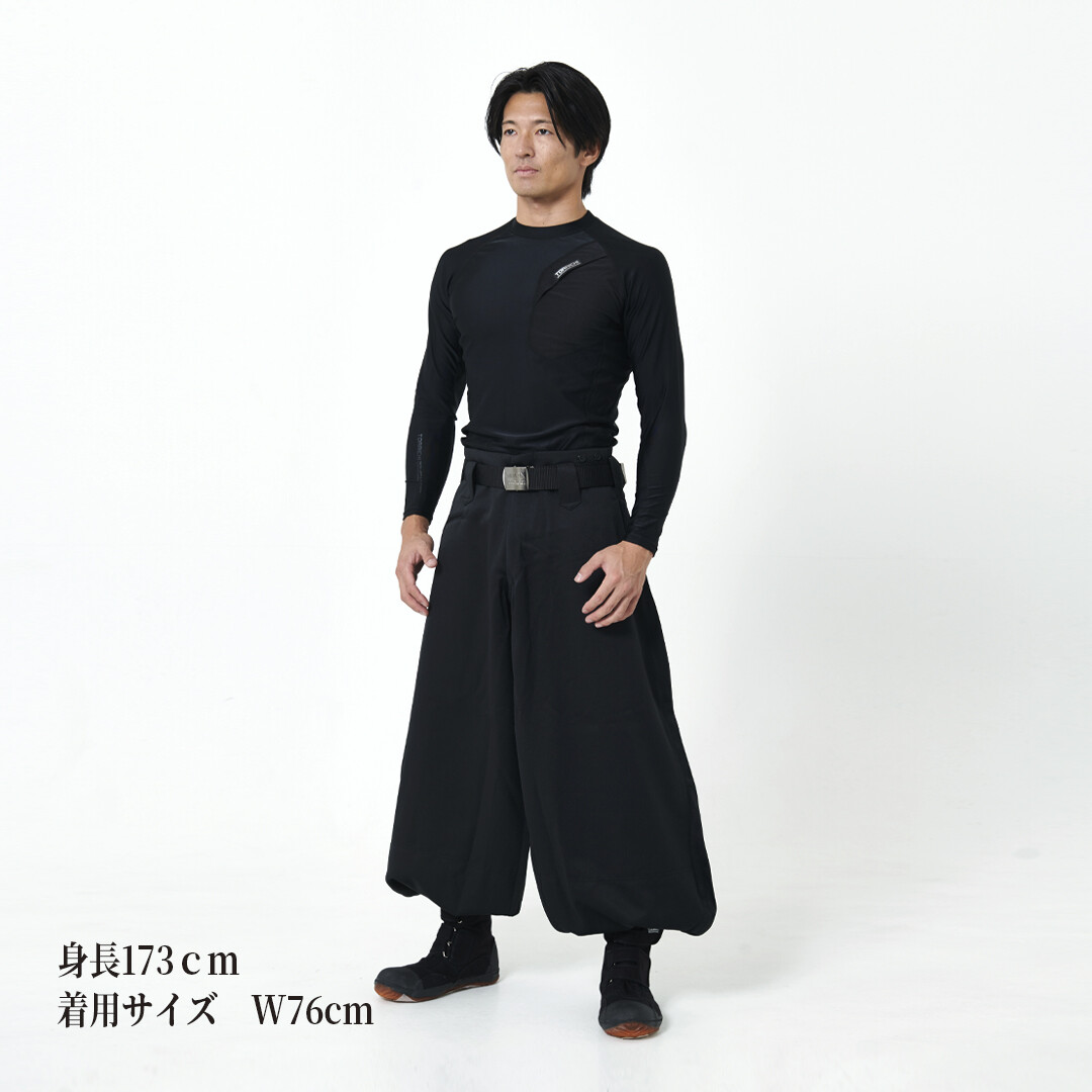 TORAICHI Nikkapokka Japanese Tobi Men Work Pants Black Ninja Style 3920-418 New