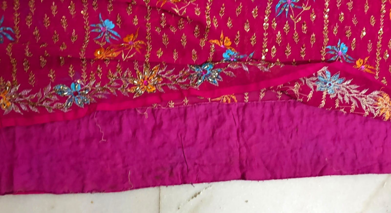 Pink Fabric Saree Dress Women Wrap Embroidered Sari Vintage Sari Material India