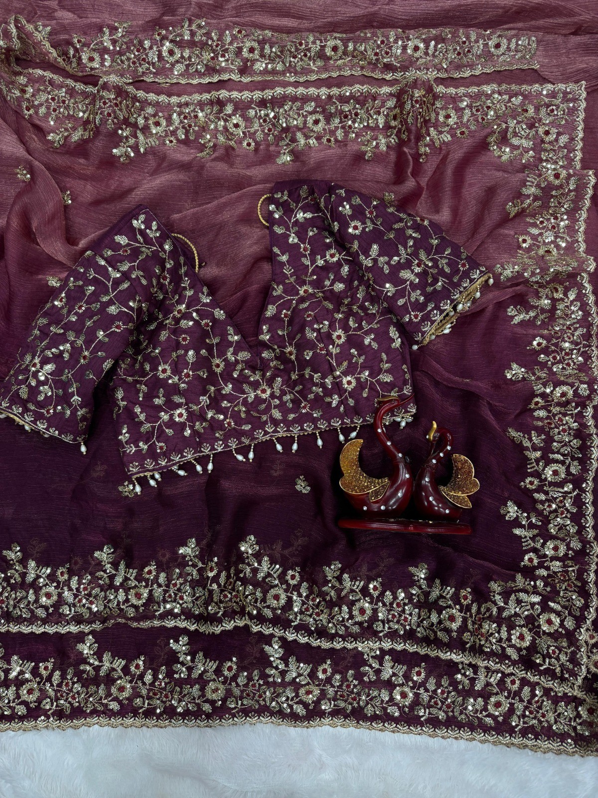 Saree Blouse Bollywood Party Wear Indian Pakistani New Sari Wedding Designer