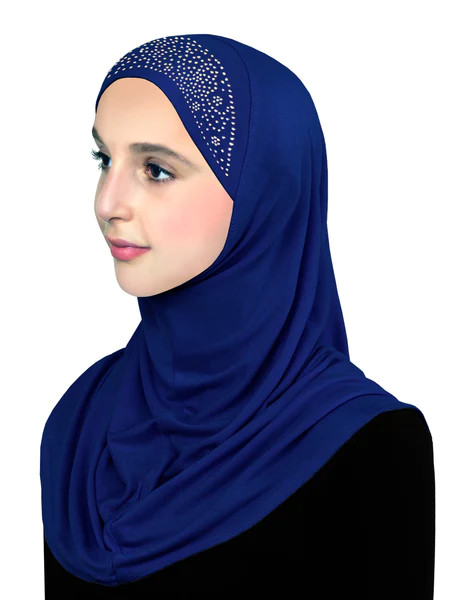 Lot of 12 JUNIOR SIZE Lycra Aiyah one piece Amira Hijab Pull On Headscarf Hijab
