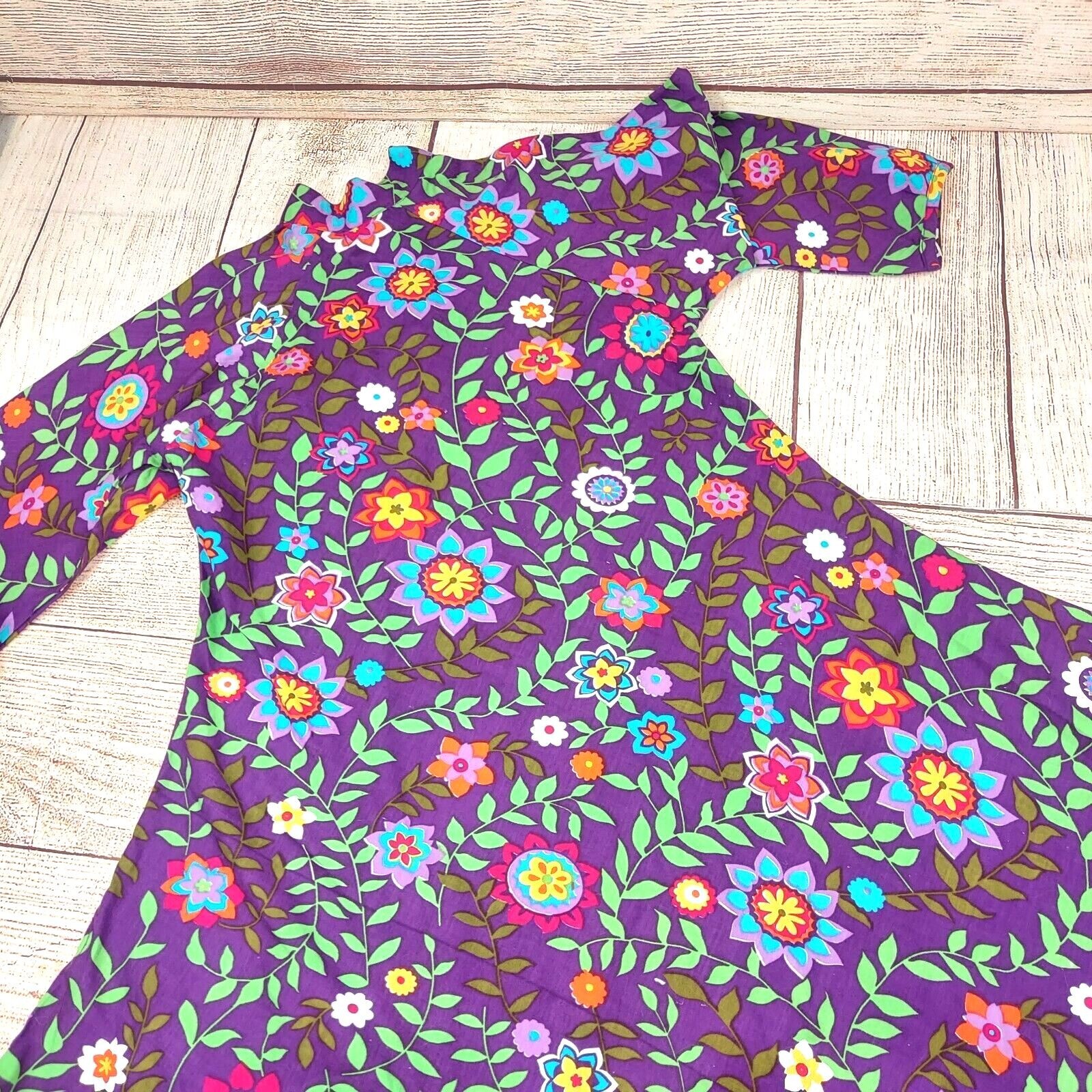 Gangotri Women Ethnic Wear Top Dress Indian Style Tunic Kurta Top Floral Print M