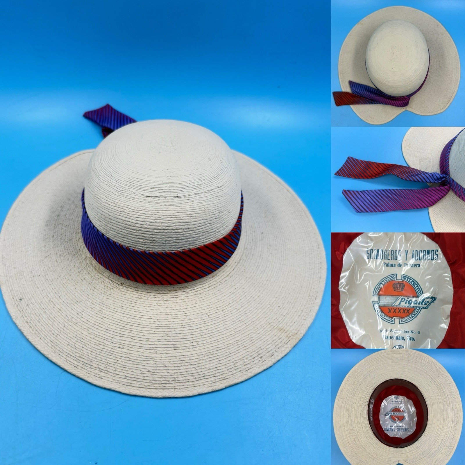 Rare Design Vintage PIGALLE 👒 Hat / Sombreros Y Adornos/En Mexico/Elegante