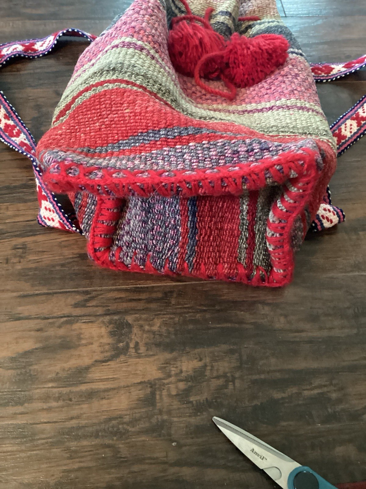 Peruvian 100% Wool Backpack The Winding Road Made In Peru