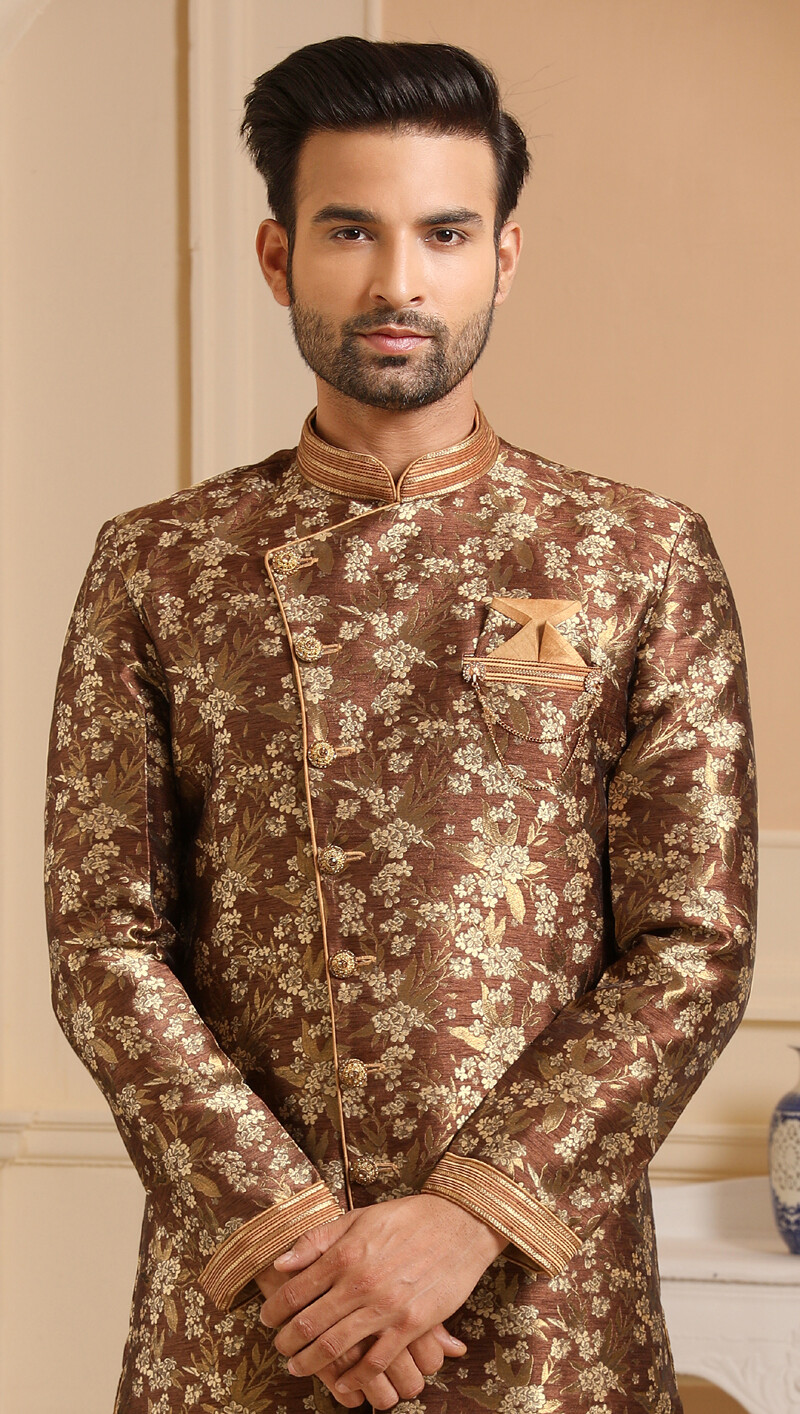 Indian Mens Designer Wedding Bollywood Party Wear Designer Semi Indo Western