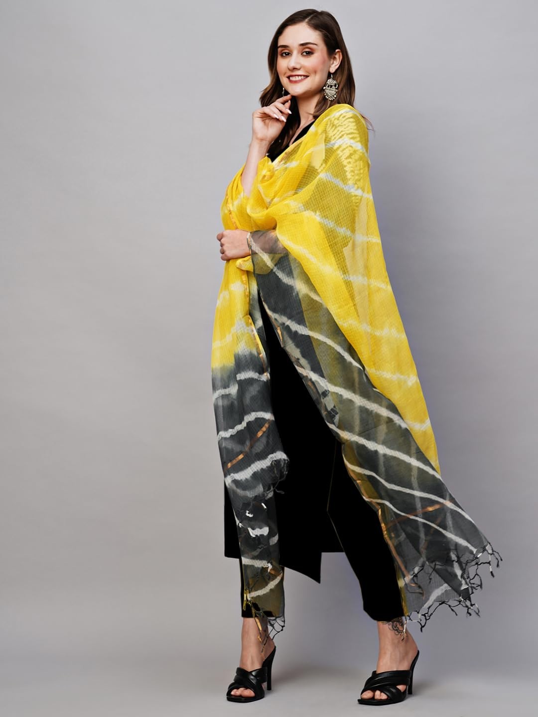 Women’s Rayon Viscose Straight Solid Kurta with Pant & Dupatta