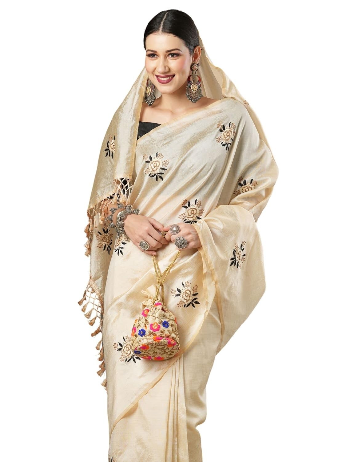 Women Wear Cotton Silk Banarasi Sari Kanjivaram Soft Pure Paithani Wedding Saree