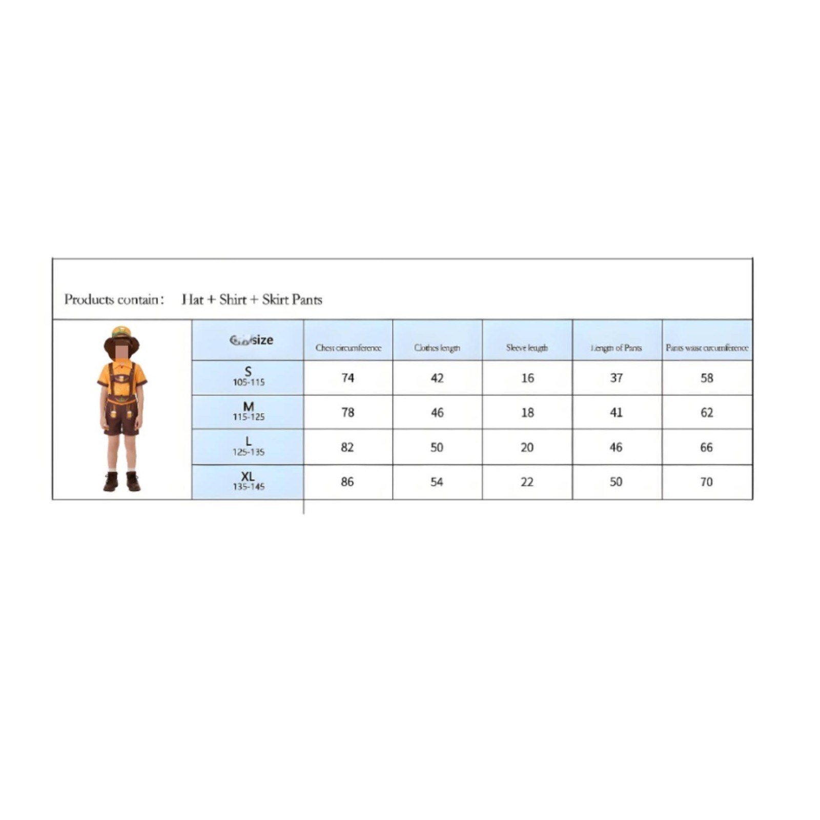 German Costume with Hat Kids Lederhosen Attire Traditional for Young Children