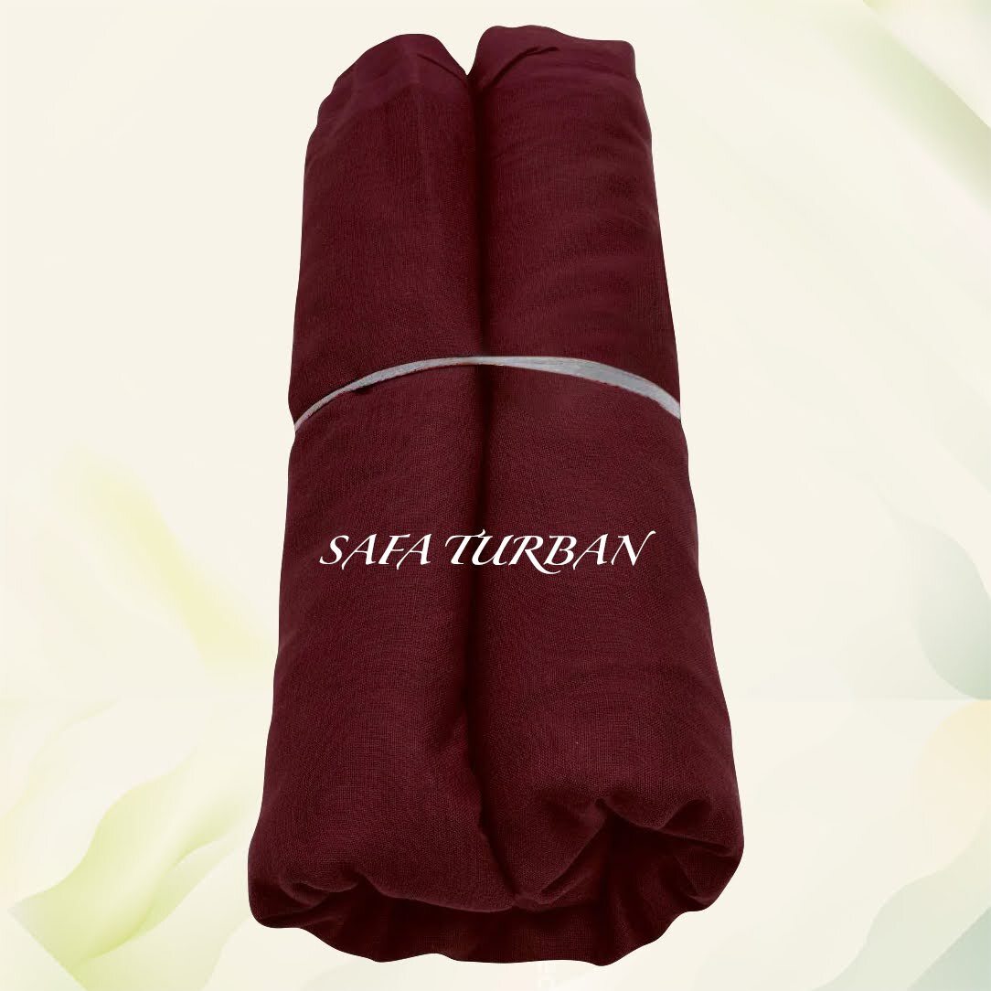 Sikh Turban- Maroon (Full voile and Rubia)