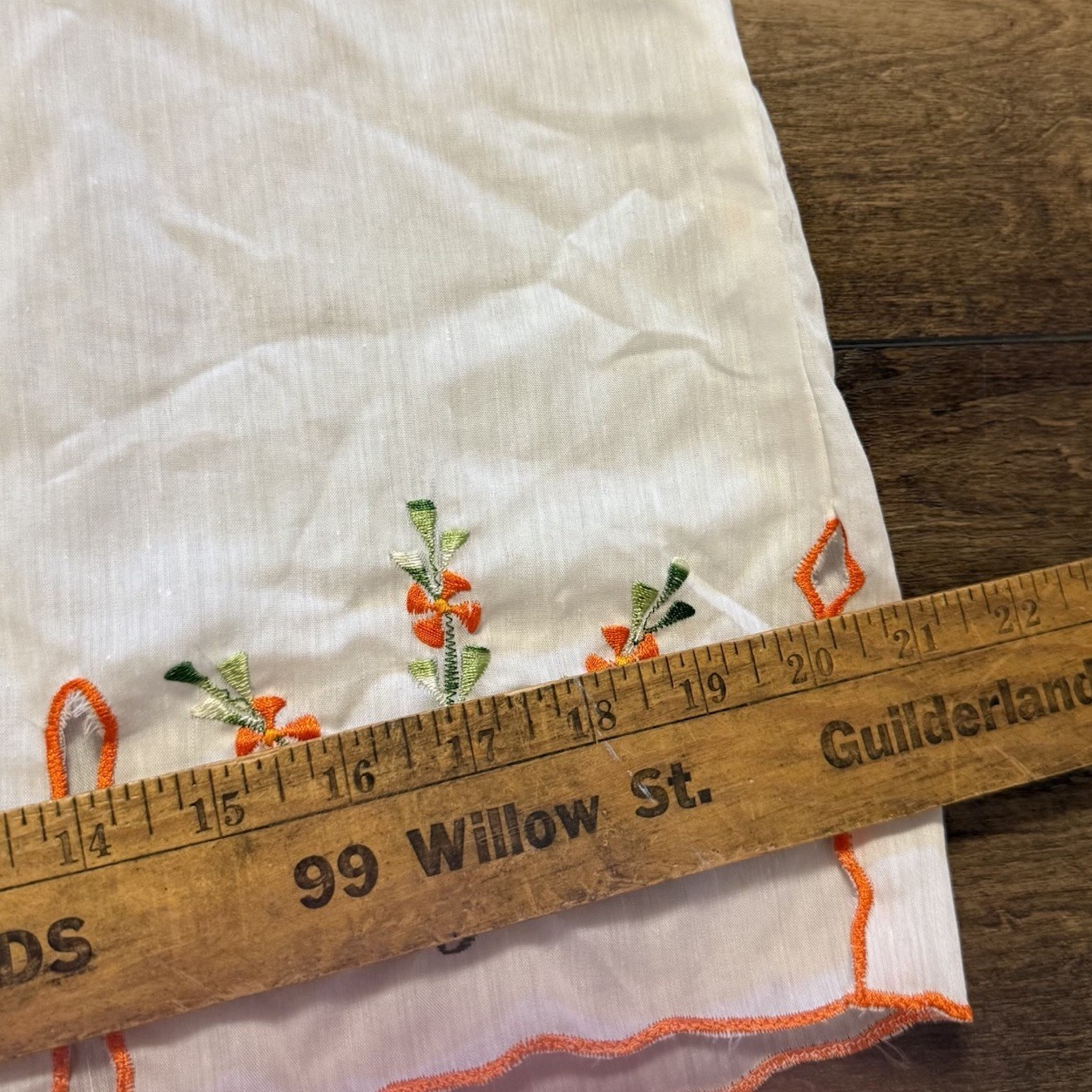 Guatemalan Huipil Embroidered Floral Top Blouse Womens 38 Ivory Stitched
