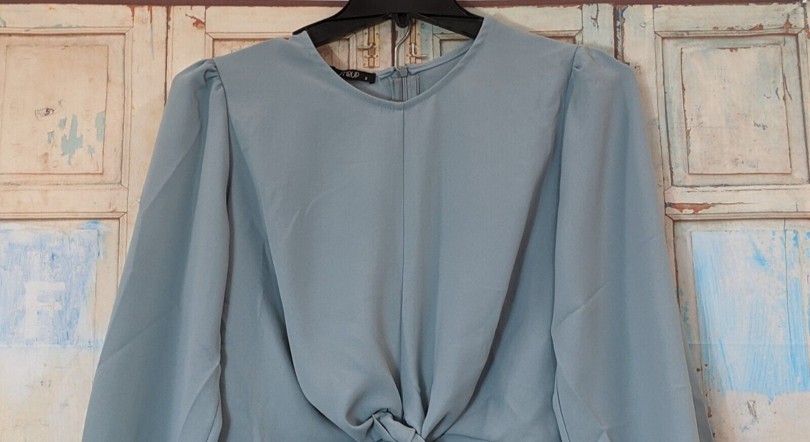 Shrup Womens Size Small Blue Modern Islamic Pleated Skirt Suit Dress 2 Piece