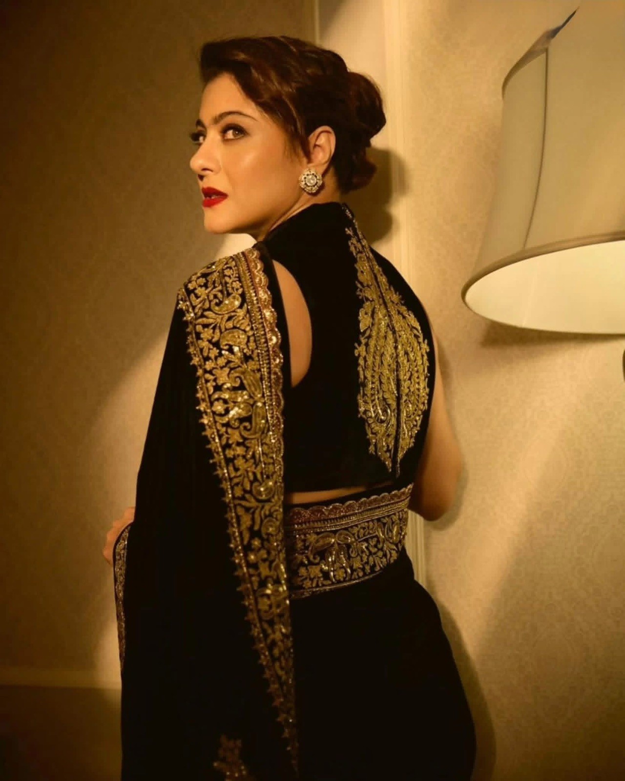 New Imported Black Muslin Saree