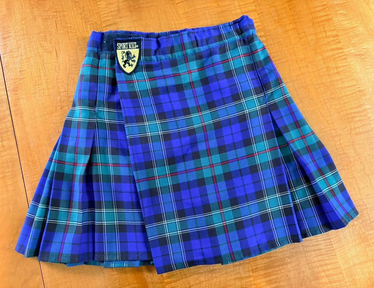 Sport Kilt size S Tartan Plaid Adjustable Waist, 3 pockets, 18″ length, $90+ new
