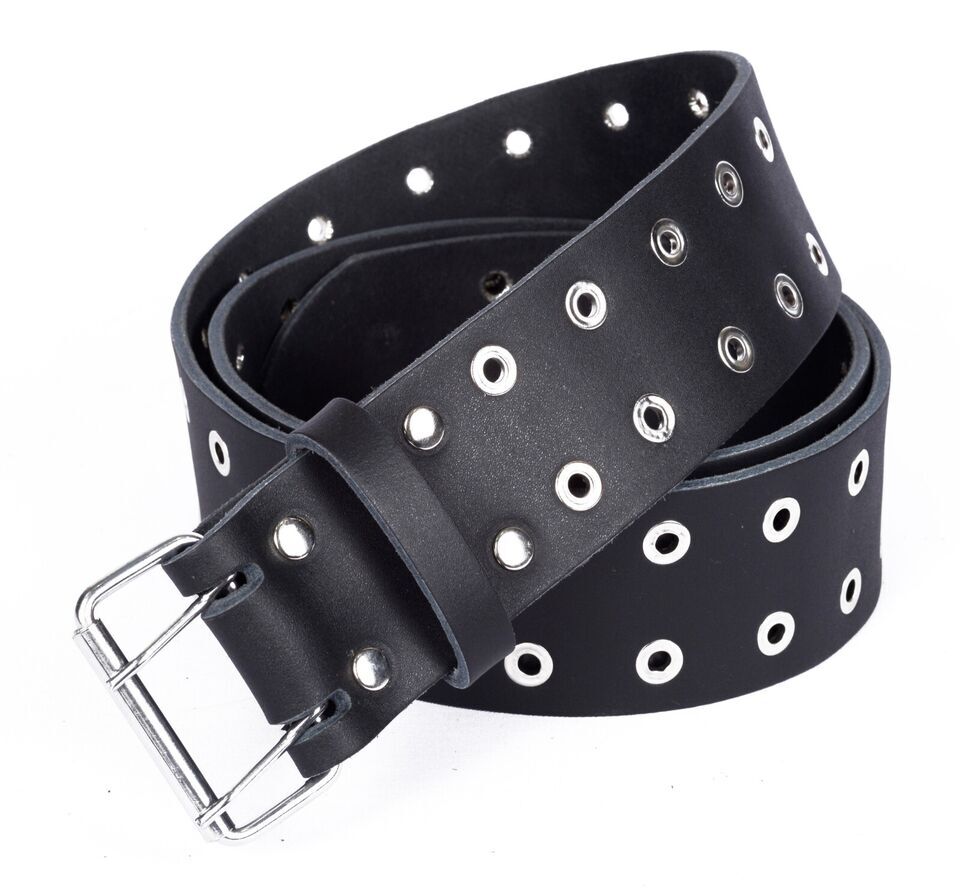 Men’s Real Leather Utility Belt Handmade Leather belt for men eyelet Belt 2”