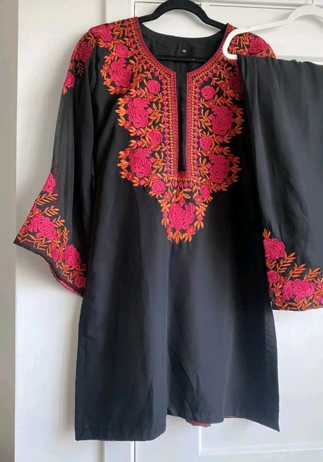 3 PIECE PAKISTANI DESIGNER FARSHI SHALWAR SUIT