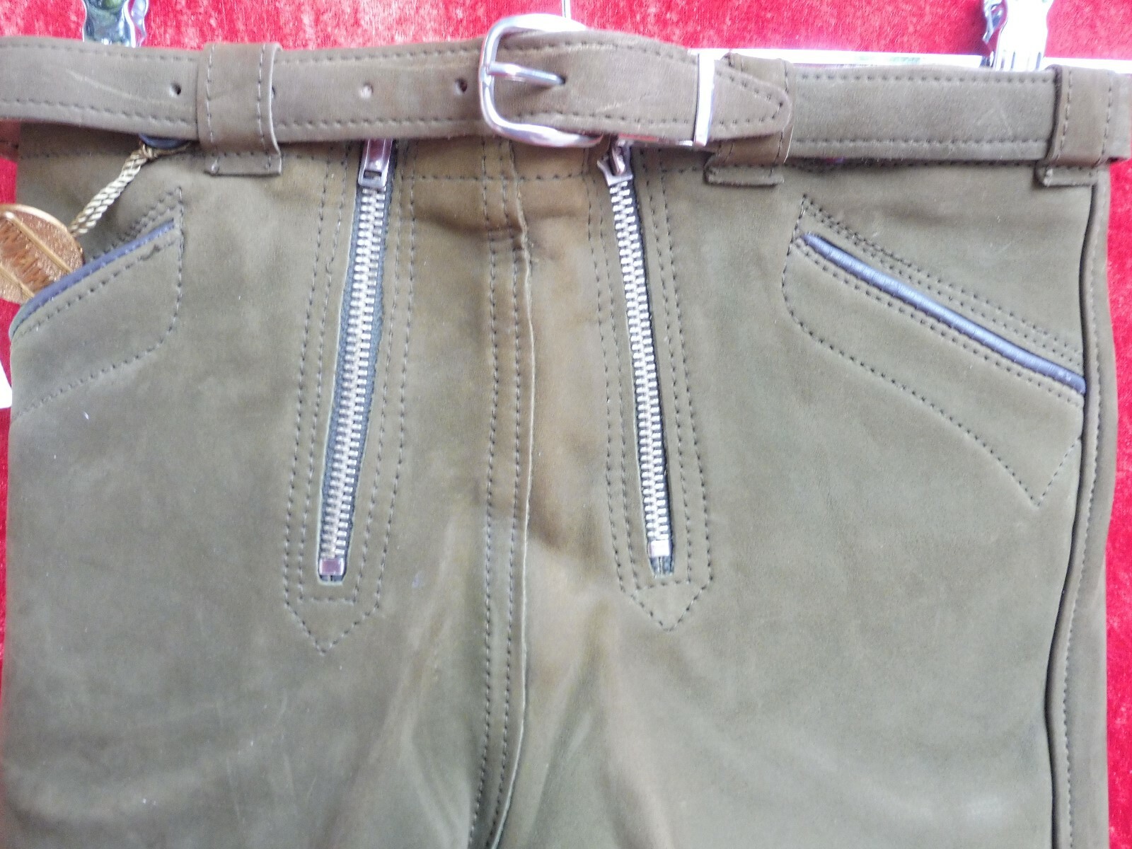 High-Quality Leather Pants, Size 4 / 104, Made in Germany, Short Pants, Children