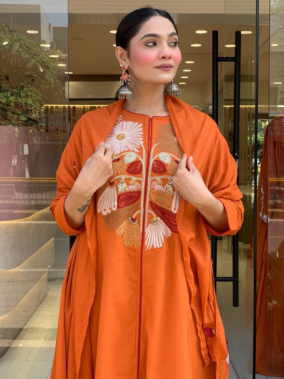 Upcoming Festival Wear Salwar Kameez Ready to Wear Women Kurta Palazzo Dupatta