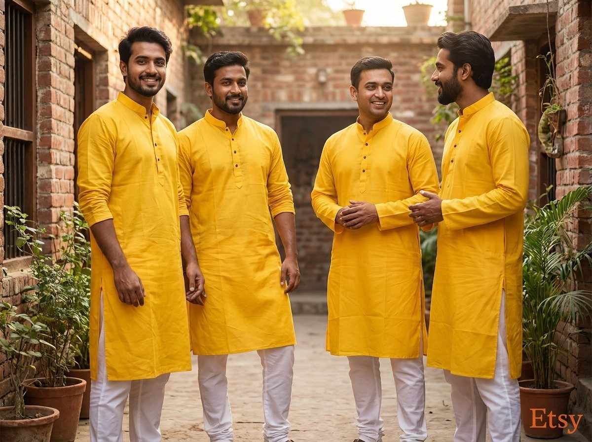 Classic Men’s Panjabi or Kurta – Timeless Ethnic Elegance