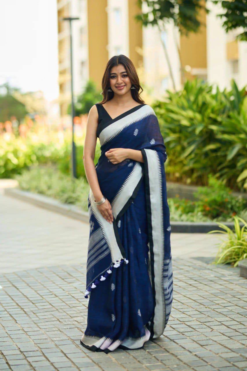 Bridal Banarasi Silk Sari Blouse Soft Lilan Ethnic Bollywood South Indian Saree