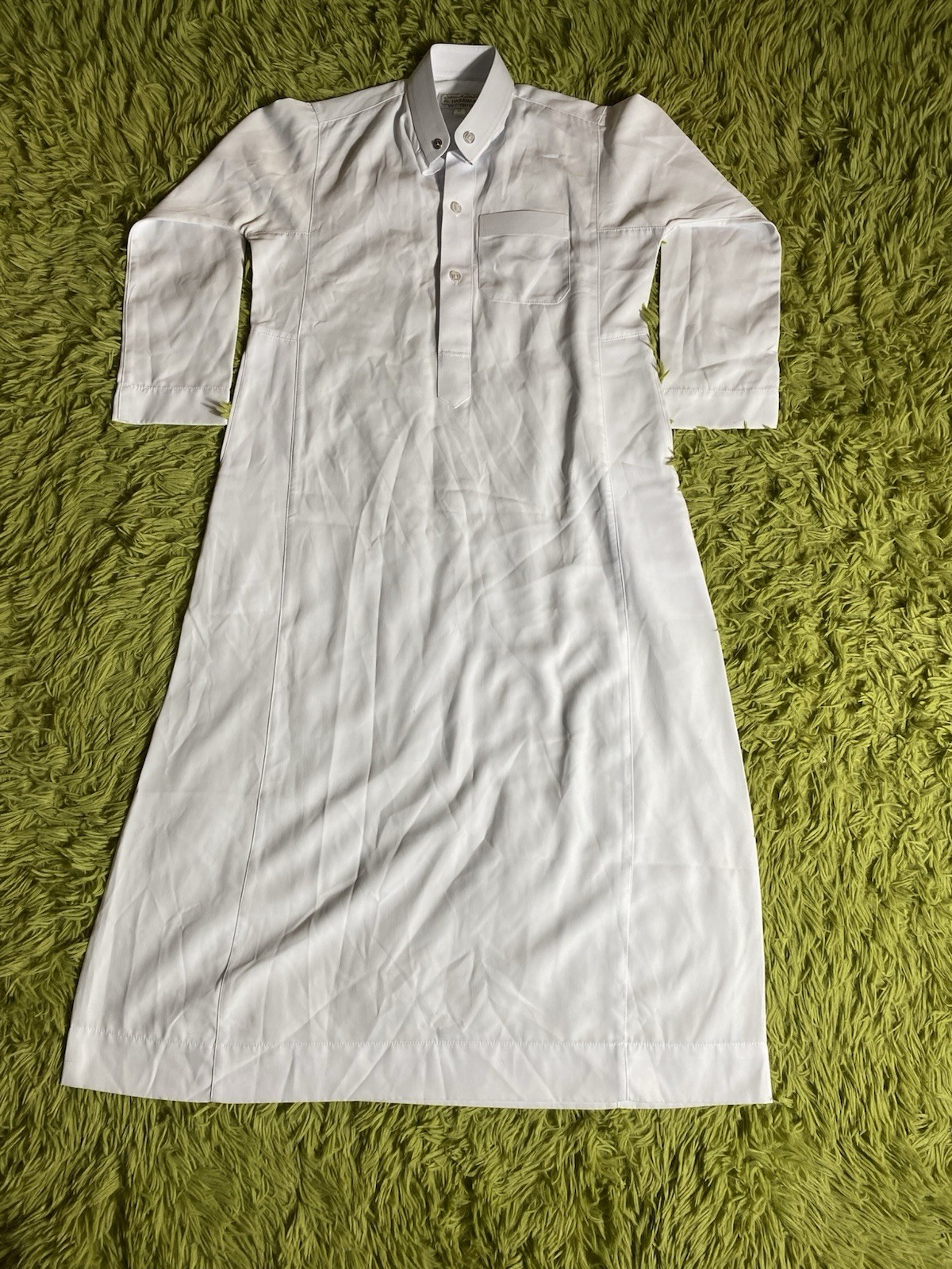 Daffah White Thobe Jalabiyah Men’s Arab Muslim Saudi Dishdash Size 42