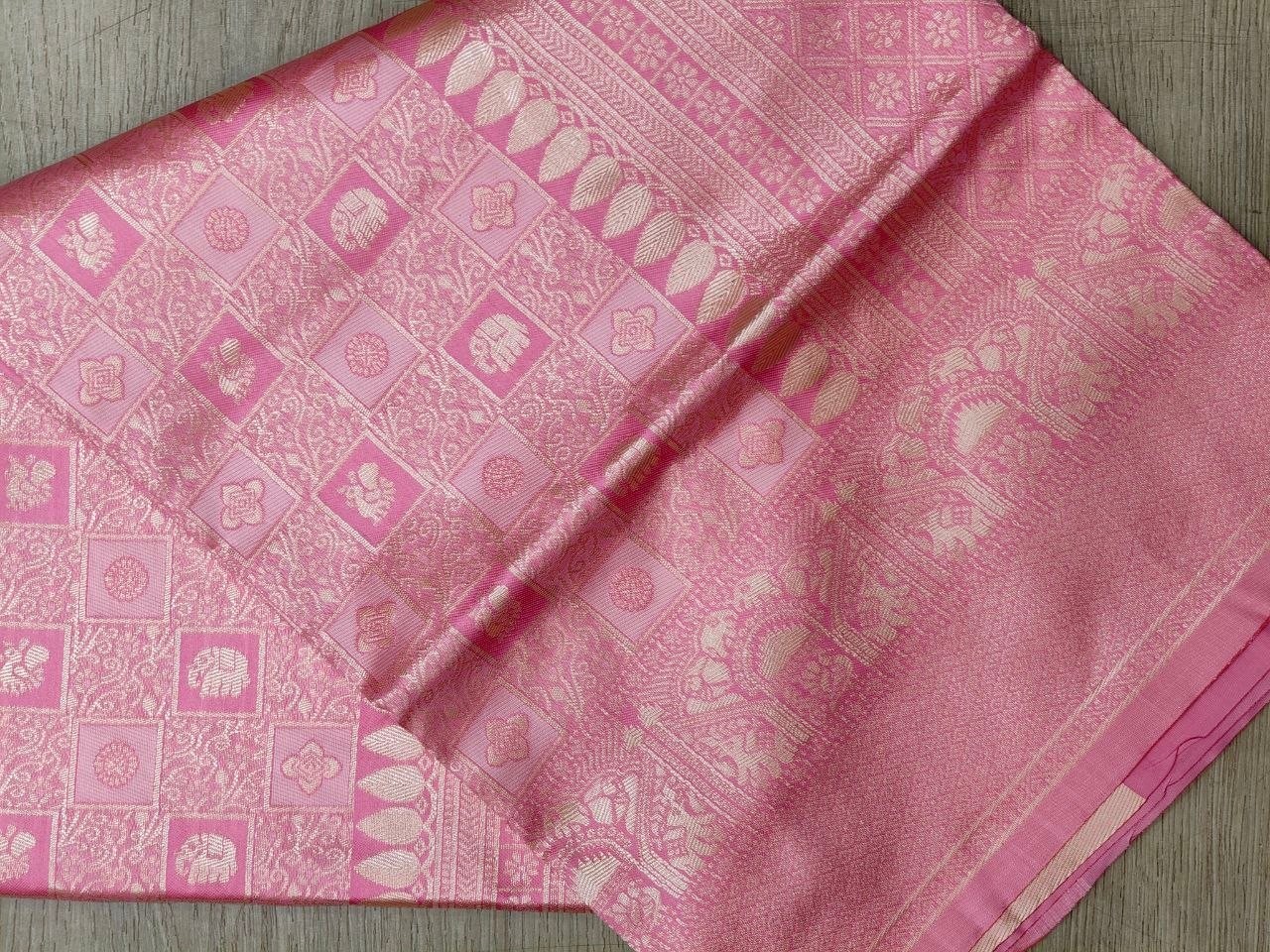 Designer Sari Bollywood Bridal Silk Saree Blouse South Indian Ethnic Ready made
